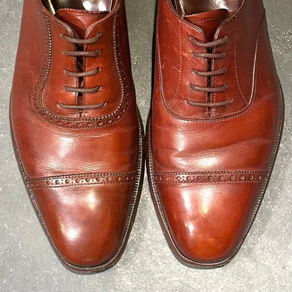 クロケット&ジョーンズ レザーシューズ アルバニー アデレード カーフ ブラウン メンズ サイズUK6D Crockett&Jones ビジネスシューズ 約24.5cm【LA】【中古】