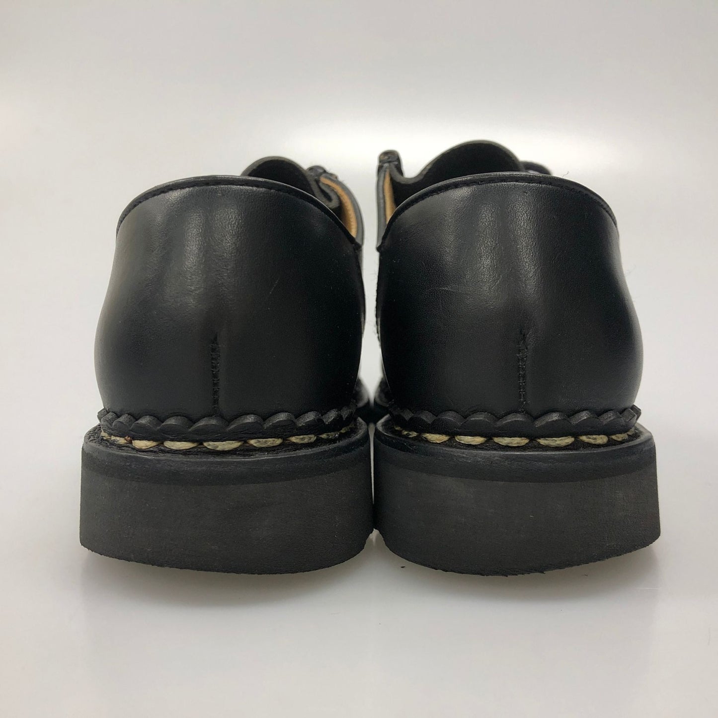 パラブーツ レザーシューズ ミカエル チロリアン リスレザー ブラック レディース サイズ4.5 PARABOOT MICHAEL 約23.0cm【AFC9】