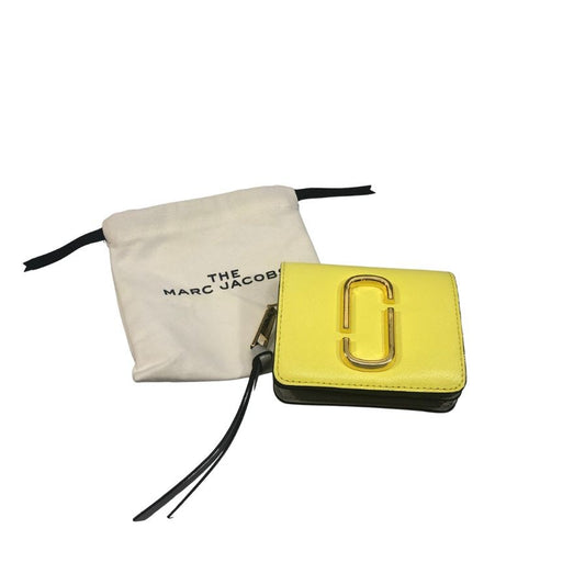 マークジェイコブス 二つ折り財布 スナップショット イエロー MARC JACOBS【AFI18】