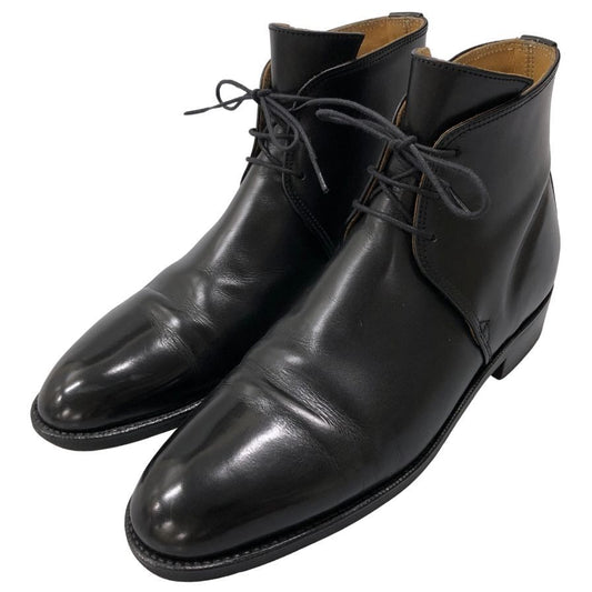 シュナイダーブーツ ジョージブーツ 52ラスト サイズ6.5 カーフレザー ブラック メンズ Schnieder Boots George Boots ブーツ 約25.0cm【LA】【中古】