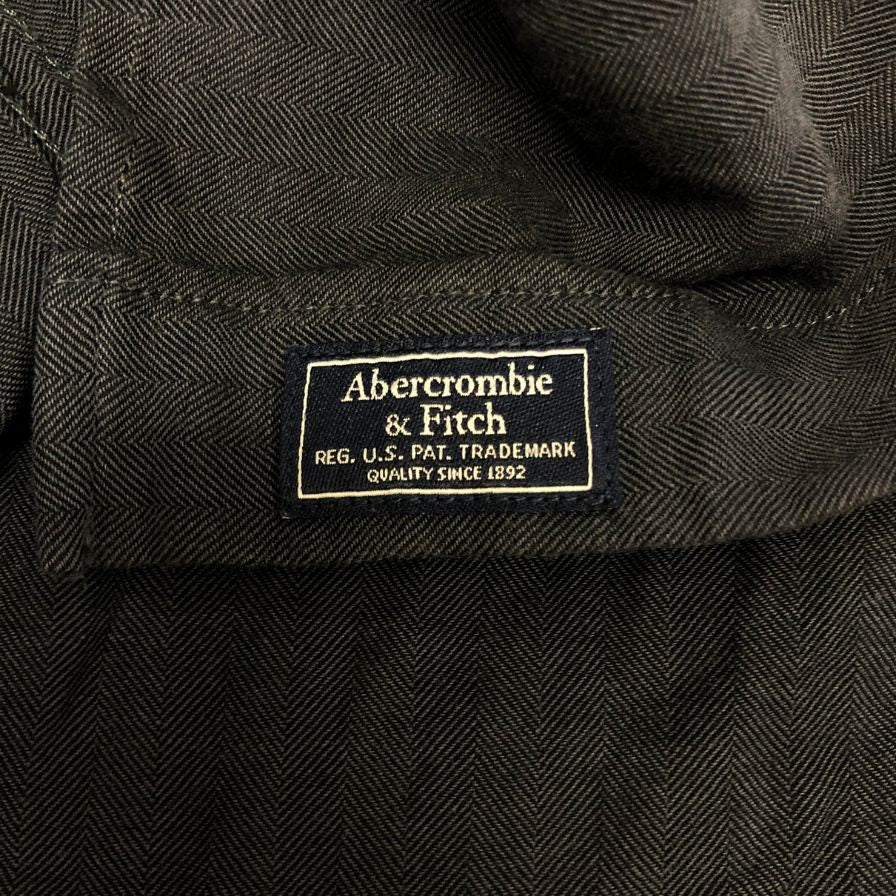 極美品◆アバクロンビー&フィッチ 長袖シャツ コットン ブラック メンズ サイズXS Abercrombie&Fitch 【AFB26】