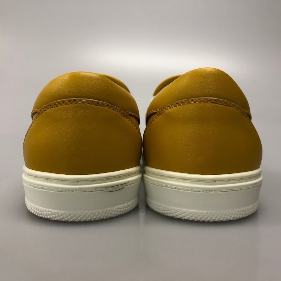 ジミーチュウ スリッポン スニーカー イエロー エンボス サイズ41 メンズ JIMMY CHOO 約26.0cm【AFD4】