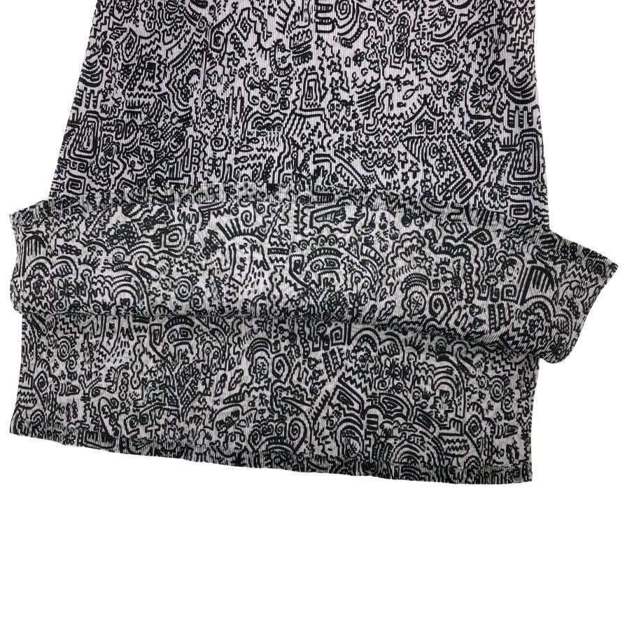 極美品◆プリーツプリーツ イッセイミヤケ ノースリーブワンピース 総柄 サイズ3 レディース PP91-FK342 PLEATS PLEASE ISSEY MIYAKE 【AFB39】