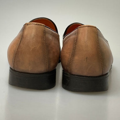 サントーニ レザーシューズ ローファー 16745 カーフ ブラウン サイズUK5 メンズ SANTONI 約24.0cm【AFC48】