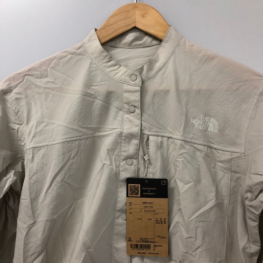 新品同様◆ザ ノース フェイス NRW12601 ハイカーズシャツ レディース フォッシルエイボリー サイズM THE NORTH FACE 【AFB32】