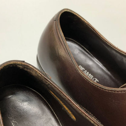 ビームス F Handcrafted Footwear レザーシューズ ダブルモンクストラップ メンズ サイズ6.5 ブラウン BEAMS F 約25.0cm【AFD2】