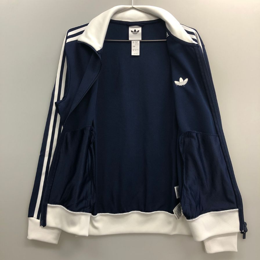 極美品◆アディダス ジャケット クラシック トラックトップ ネイビー ユニセックス サイズXL ADIDAS 【AFB4】