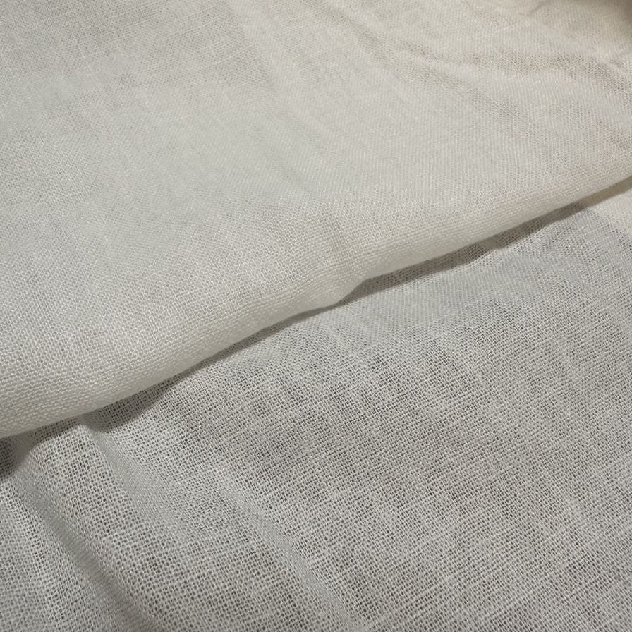 美品◆オフザカフ プルオーバーシャツ コード刺繍 リネン メンズ サイズXL ホワイト OFFTHECUFF 【AFB22】