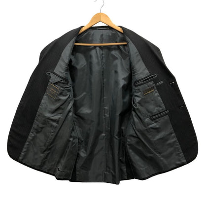 リングヂャケット×カノニコ スーツ セットアップ ストライプ サイズ48 ブラック系 メンズ RING JACKET VITALE BARBERIS CANONICO【AFA24】