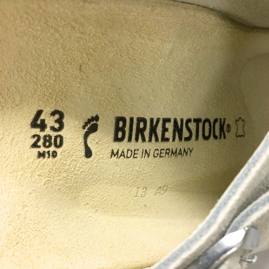 ビルケンシュトック ZURICH チューリッヒ スエード レザー サンダル メンズ サイズ43 ホワイト BIRKENSTOCK 約28.0cm【AFD1】