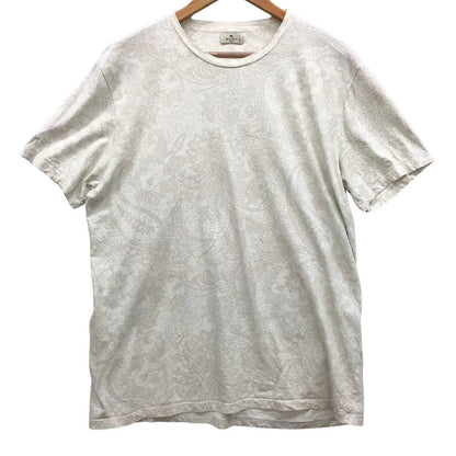 美品◆エトロ 半袖Tシャツ 総柄 サイズXXL メンズ ホワイト ETRO 【AFB20】