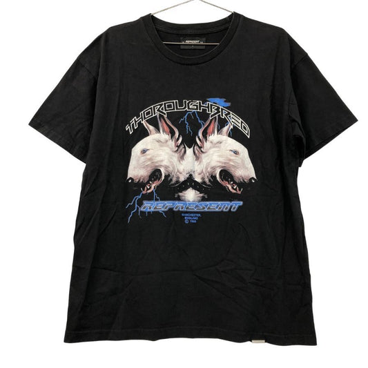 美品◆リプレゼント Tシャツ メンズ サイズM  ブラック REPRESENT THOROUGHBRED 【AFB5】