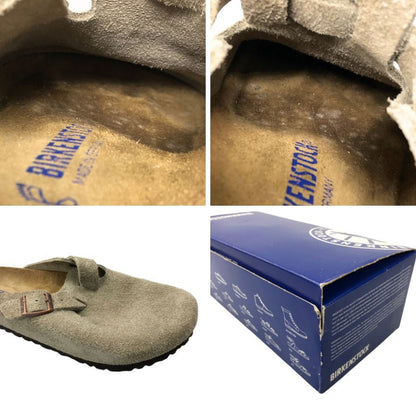 ビルケンシュトック サンダル 0560771 ボストン スエード ベージュ サイズ26 メンズ BIRKENSTOCK 約26.0cm【AFD3】