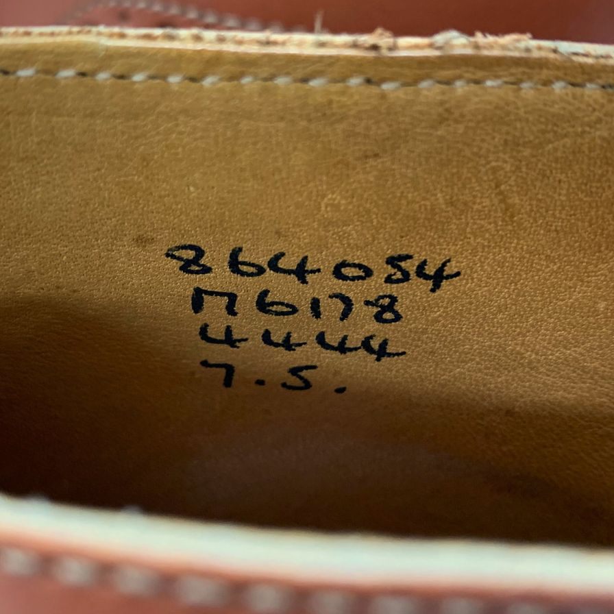 トリッカーズ ポールスミス カントリーブーツ M6178 レザー メンズ サイズ7 ライトブラウン Tricker's Paul Smith ブーツ 約25.5cm【LA】【中古】