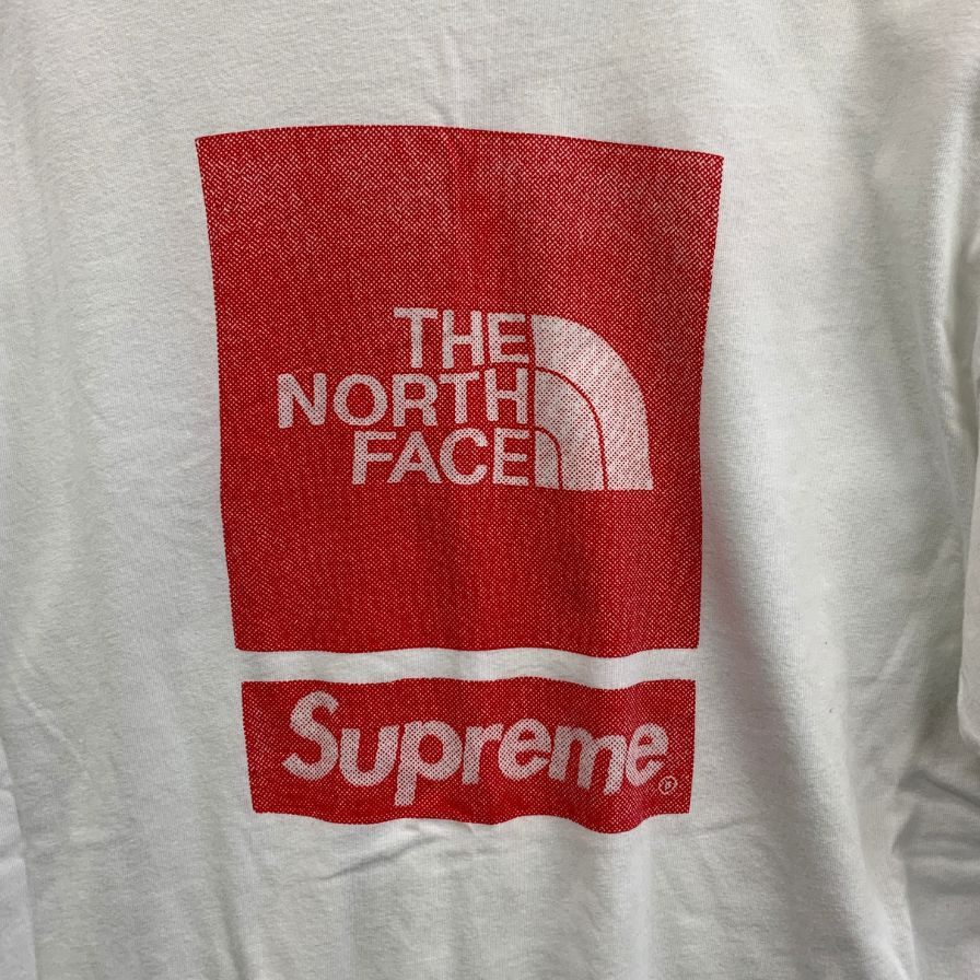 美品◆シュプリーム×ザノースフェイス 24SS Tシャツ ホワイト メンズ サイズL NT02412I SUPREME×THE NORTH FACE 【AFA9】