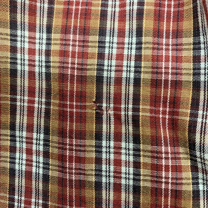 中古◆アロー 開襟シャツ 半袖 チェック コットン USA製 メンズ サイズ15-15 1/2 ARROW 【AFB27】