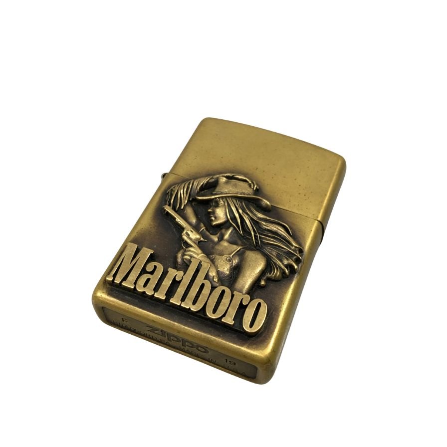 ジッポ マルボロ オイルライター ジッポーライター ZIPPO 喫煙具 喫煙グッズ 火花確認済み Zippo【AFB54】【中古】