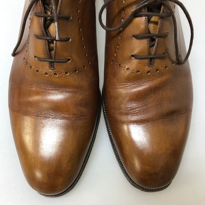 ベルルティ レザーシューズ ホールカット 066 メンズ サイズUK7.5 ブラウン Berluti 約26.0cm【AFC5】