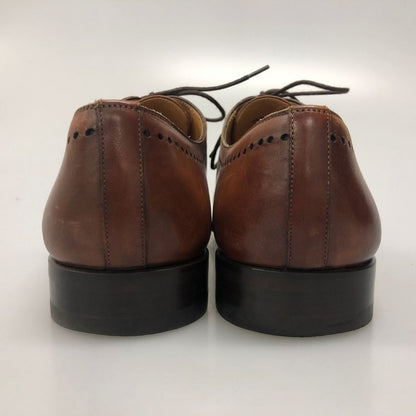 マグナーニ レースアップシューズ ホールカット メダリオン ブラウン メンズ サイズ40 17505 MAGNANNI 約25.0cm【AFC5】
