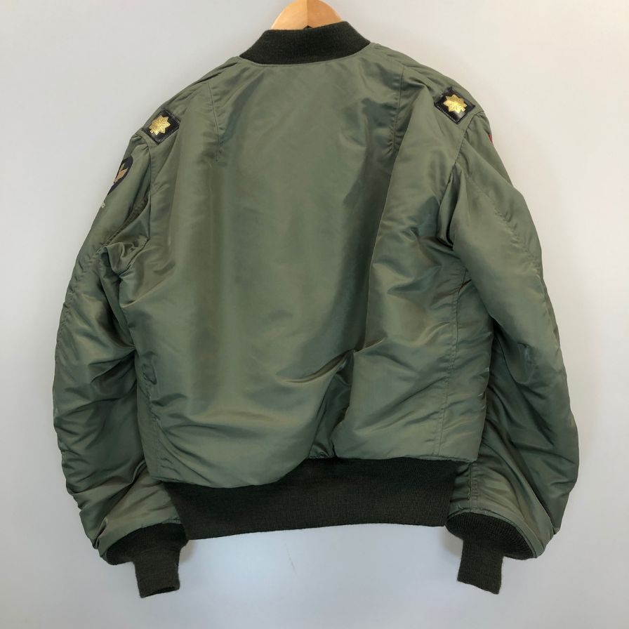 極美品◆バズリクソンズ MA-1 フライトジャケット LION UNIFORM INC. 95th Fighter Interceptor Squadron グリーン メンズ サイズM BR14192Buzz Rickson’s 【AFA13】