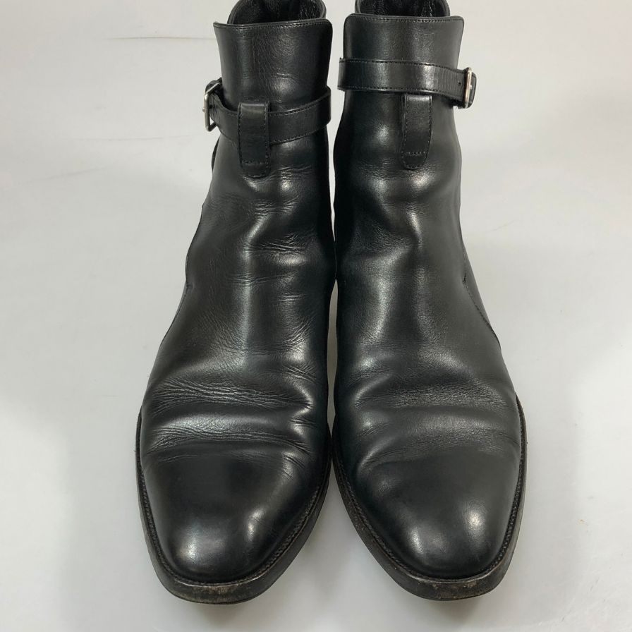 サンローラン ジョッパーブーツ 443200 エディ期 カーフ ブラック サイズ42 メンズ SAINT LAURENT 約27.0cm【AFC47】