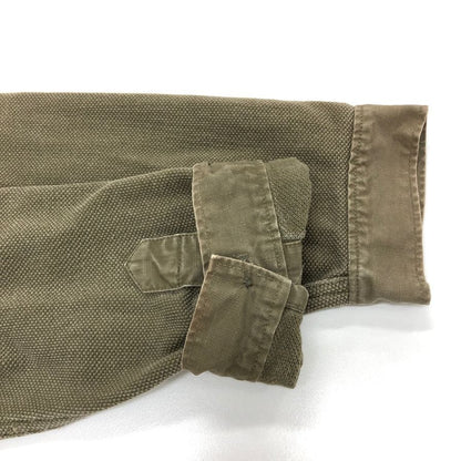 ダブルアールエル ヘンリーネックシャツ サーマル 1つ星タグ カーキ メンズ サイズS RRL RALPH LAUREN【LA】