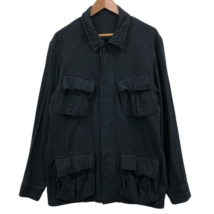 中古◆シンヤ コットン シャツ メンズ ブラック サイズ3 SHINYA 【AFB8】