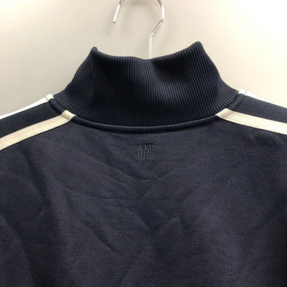 中古◆アミパリス トップス ハーフジップ トラックジャケット ワンポイント  サイズM メンズ ネイビーAMI 【AFB10】