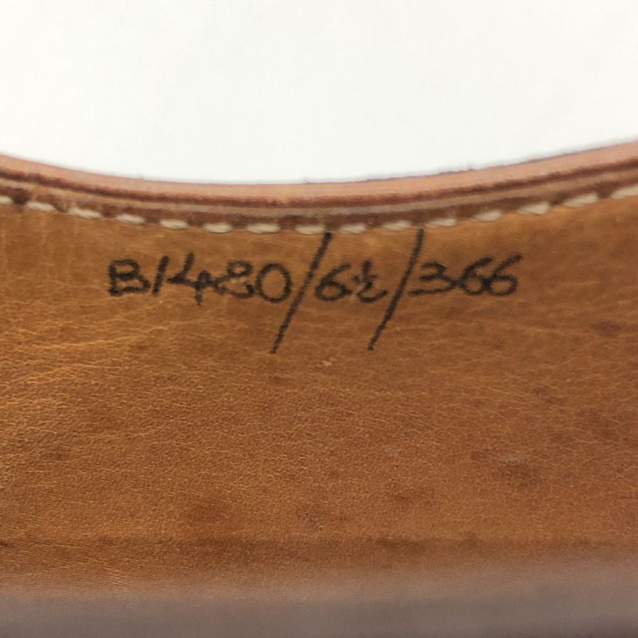 ベルルッティ ホールカット レザー メダリオン パティーヌ メンズ ブラウン サイズUK6.5 Berluti 約25.5cm【PTM4】