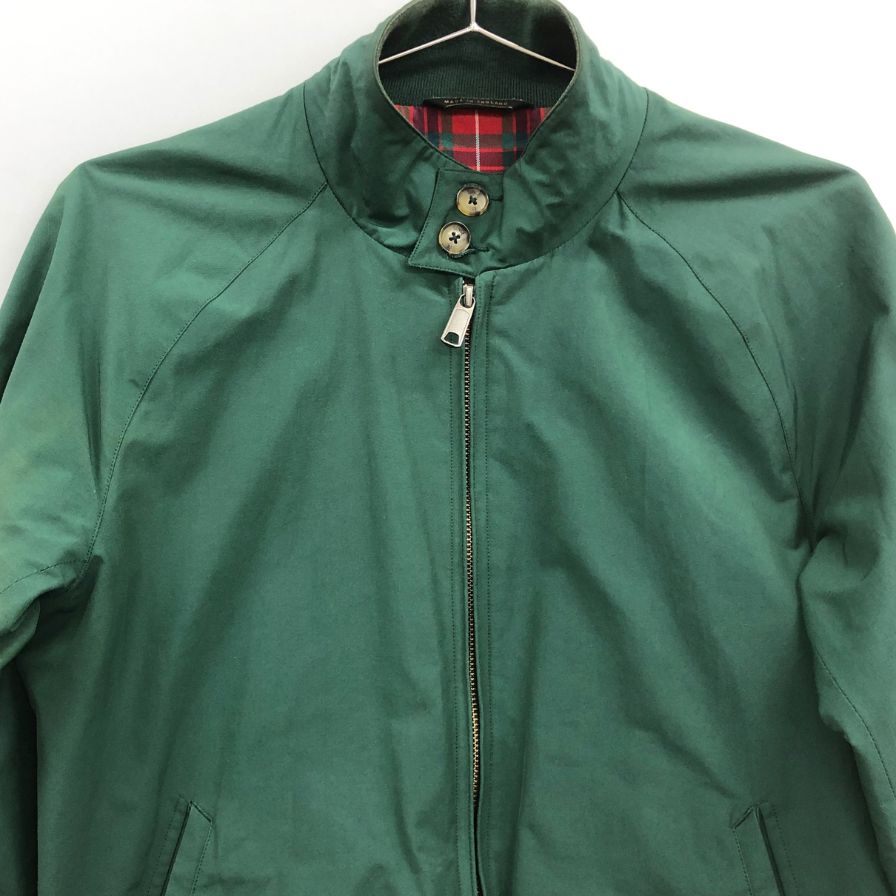 中古◆バラクータ ブルゾン ハリントンジャケット G9 スウィングトップ メンズ グリーン サイズ36 BARACUTA 【AFB3】