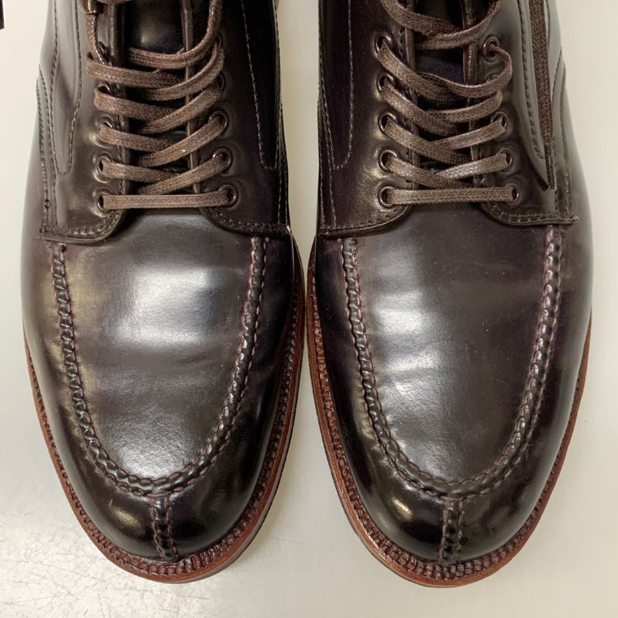 オールデン D9917H ブローグ別注 ハイランドタンカーブーツ コードバン ダークバーガンディ サイズ10D ALDEN BROGUE ブーツ 約28.0cm【LA】【中古】