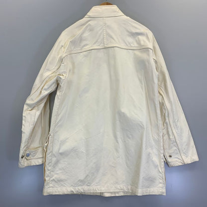 美品◆サルヴァトーレ フェラガモ コーチジャケット メタル釦 ホワイト メンズ 48サイズ Salvatore Ferragamo 【AFB1】