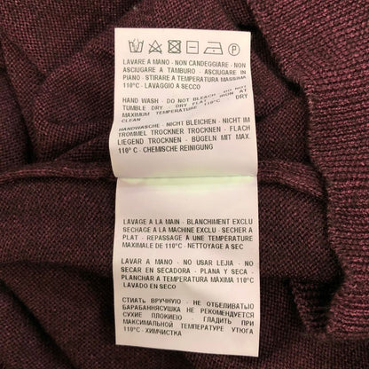 美品◆グランサッソ ニット セーター タートルネック ウール カシミヤ混 メンズ ボルドー系 サイズ52 Gran Sasso 【AFB15】