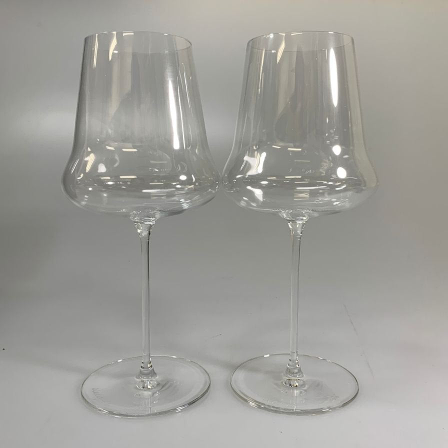 ラリック プルミエ クリュ ワイングラス ペア 2客セット LALIQUE【AFI28】【中古】