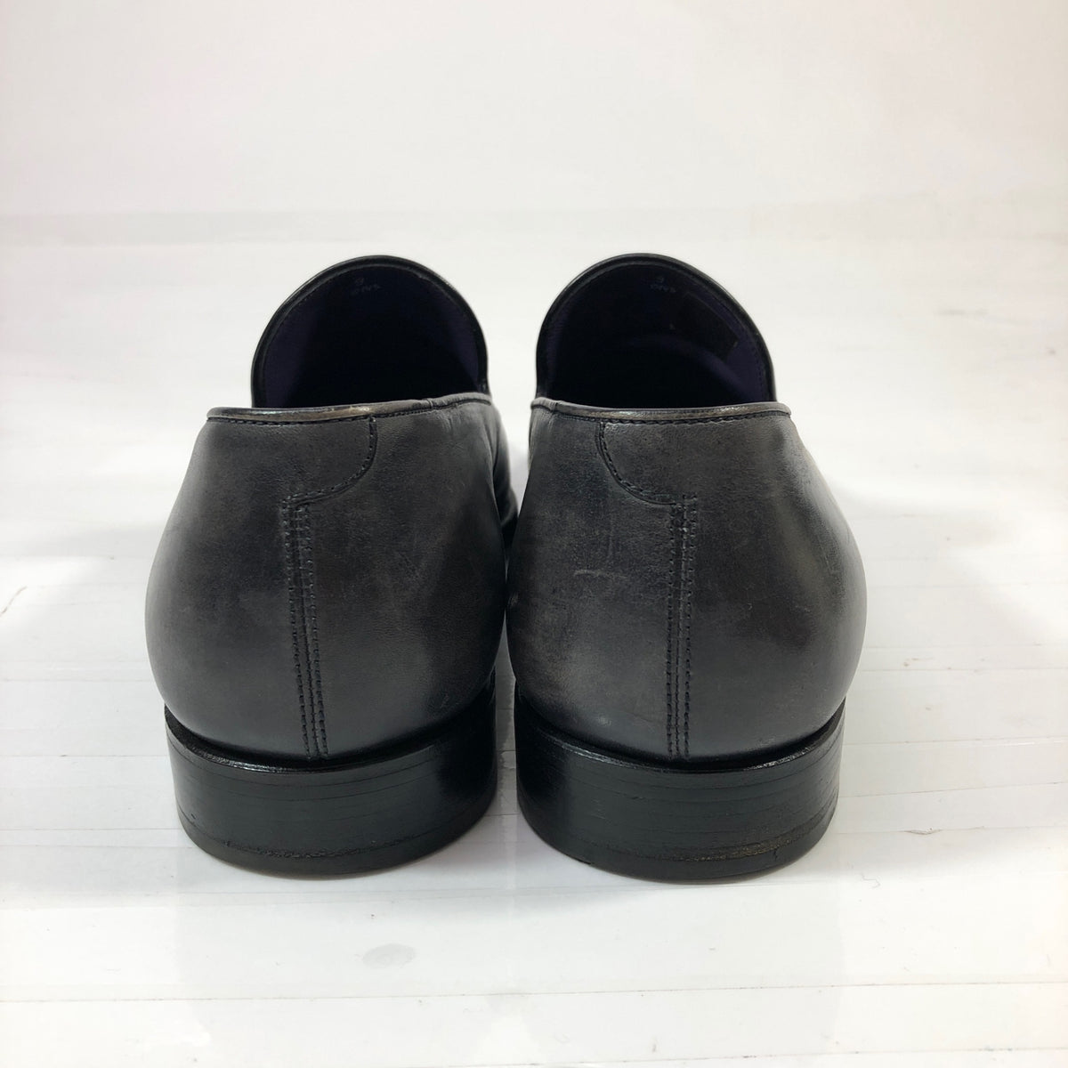 ベルルッティ  レザーシューズ ローファー  グレー系 ラスト0143 サイズ9 メンズ BERLUTI 約27.0cm【AFC3】