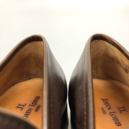 ジョンロブ レザーシューズ ペニーローファー キャンパス 315ラスト カーフ メンズ ダークブラウン サイズUK6E JOHN LOBB CAMPUS ローファー 約24.5cm【LA】【中古】
