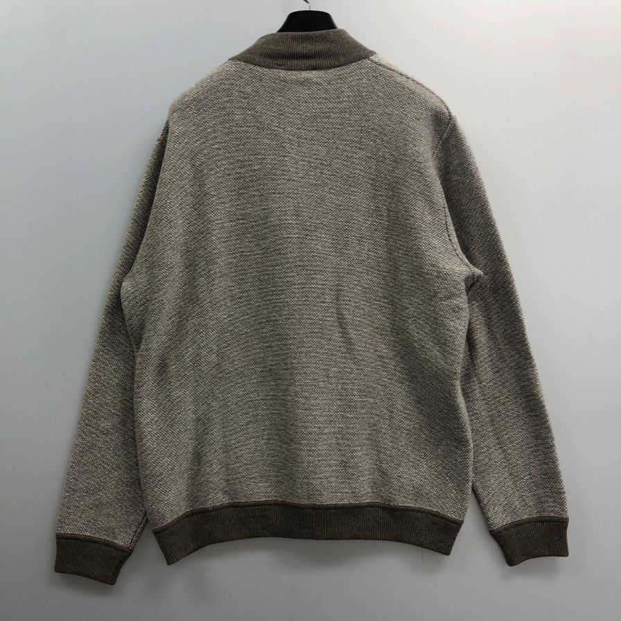 美品◆エルメネジルドゼニア ニットセーター ウール ハイネック ブラウン系 サイズ50 メンズ Ermenegildo Zegna 【AFA18】