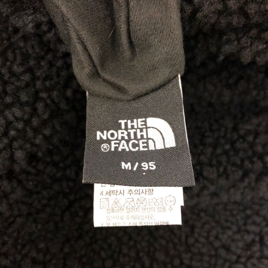 美品◆ザノースフェイス ボアフリースアノラックパーカー リバーシブル NJ4FP56A メンズ サイズ M  ブラック THE NORTH FACE 【AFA17】