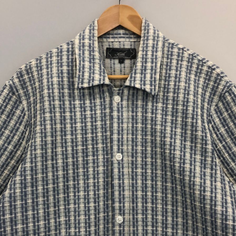 美品◆キス オープンカラー 半袖シャツ メンズ サイズM ホワイト系 KITH 【AFB34】
