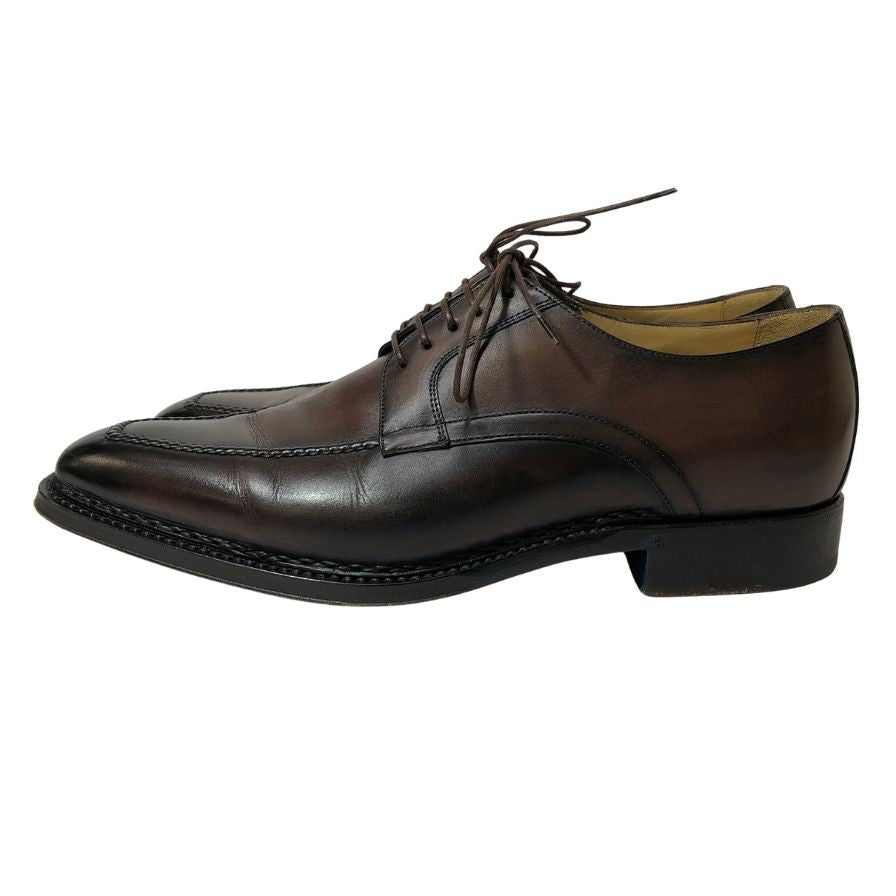 ストールマンテラッシ レザーシューズ Uチップ カーフ ブラウン メンズ サイズUK7.5 SUTOR MANTELLASSI 約26.0cm【AFC35】