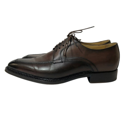ストールマンテラッシ レザーシューズ Uチップ カーフ ブラウン メンズ サイズUK7.5 SUTOR MANTELLASSI 約26.0cm【AFC35】