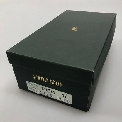 スコッチグレイン ST6351 レースアップシューズ カーフ ネイビー サイズ25.5EE 革靴 SCOTCH GRAIN 約25.5cm【AFD12】