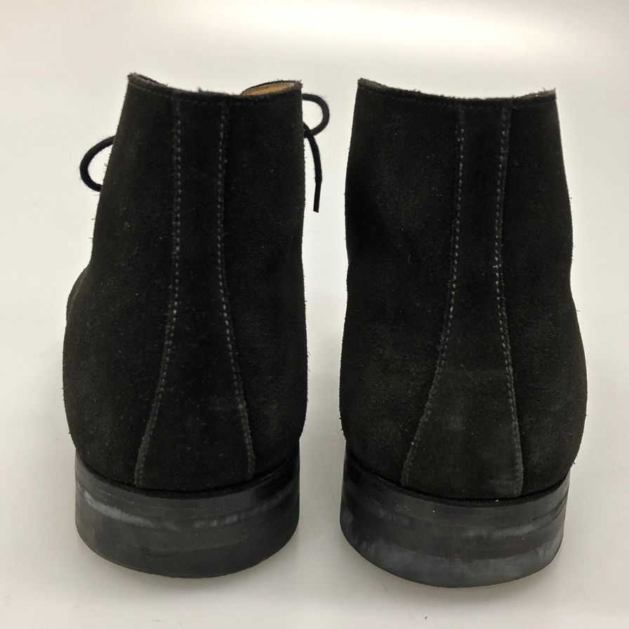 クロケット&ジョーンズ  チャッカブーツ CHERTSEY スエード サイズ8.5 メンズ ブラック CROCKETT&JONES ブーツ 約27.0cm【LA】【中古】
