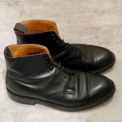 クロケット＆ジョーンズ コニストン キャップトゥ ブーツ カーフ ブラック サイズUK6.5E CROCKETT&JONES ブーツ 約25.0cm【LA】【中古】
