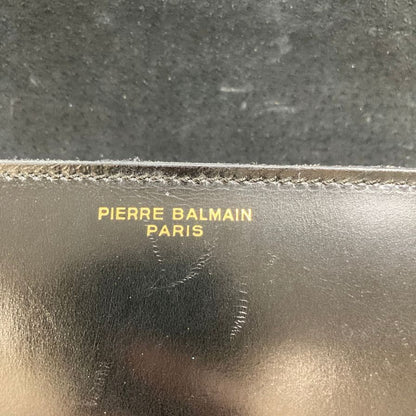 ピエールバルマン ショルダーバッグ ロゴ レザー ブラック レディース PIERRE BALMAIN【AFE9】