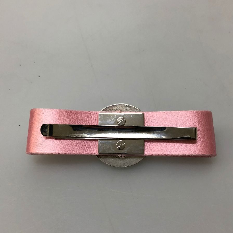ヴェルサーチ バレッタ ピンク メデューサ シルバー金具 レディース VERSACE