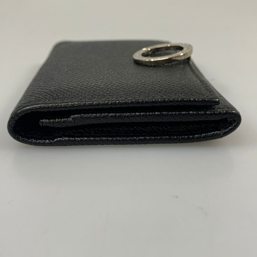 ブルガリ カードケース パスケース カード入れ 名刺入れ ブラック レザー BVLGARI【AFI22】