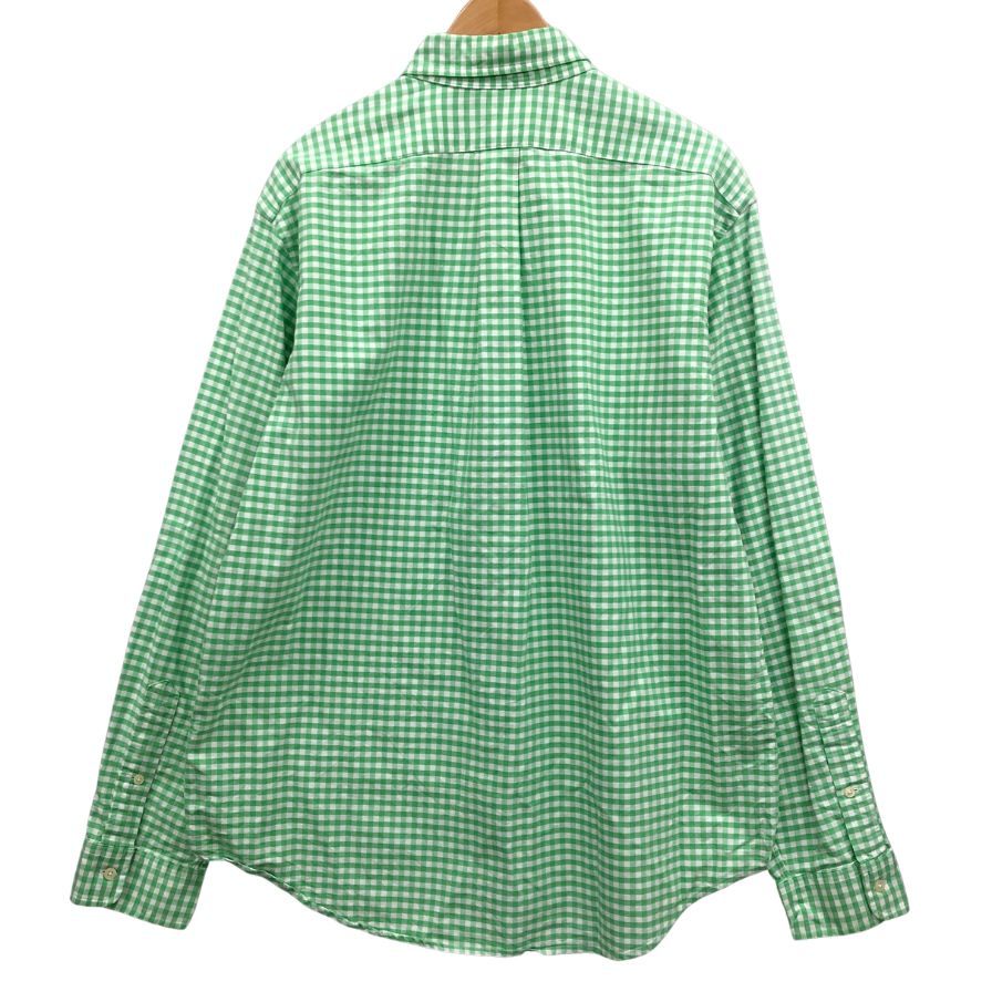 美品◆ラルフローレン 長袖シャツ チェック グリーン メンズ サイズXL Ralph Lauren 【AFB45】