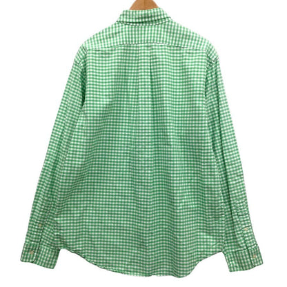 美品◆ラルフローレン 長袖シャツ チェック グリーン メンズ サイズXL Ralph Lauren 【AFB45】