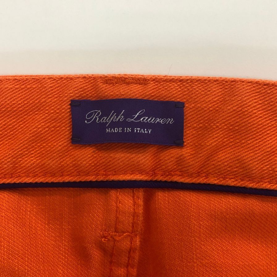 ラルフローレン デニムパンツ パープルレーベル レザータグ メンズ オレンジ  サイズ29/32 RALPH LAUREN 【AFB19】